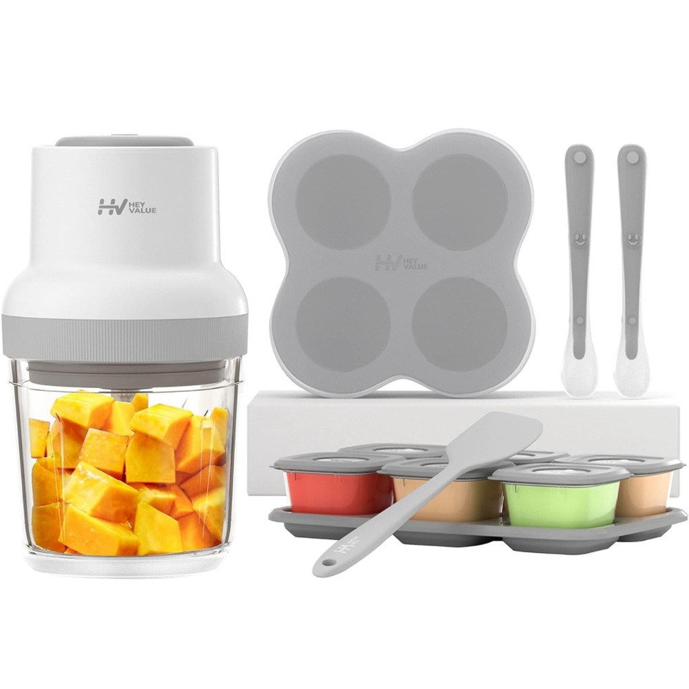 13-in-1 Baby👶🏽FoodProcessorSet w Containers Freezer TraySiliconeSpoons Spatula